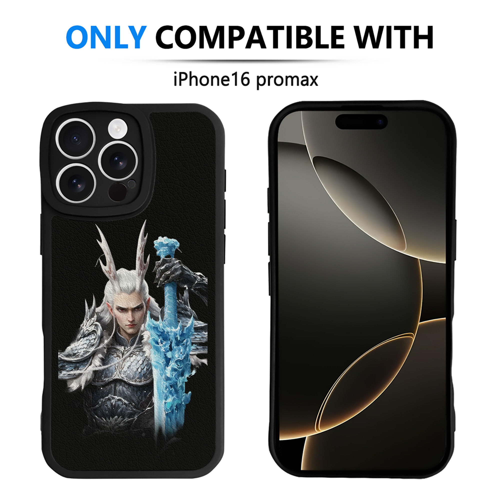 （画像用） Ne Zha 2 ナタ 魔童の大暴れ 【iPhone 16シリーズ対応】シリコンスマホケース（レザー調） 材質：シリコン
